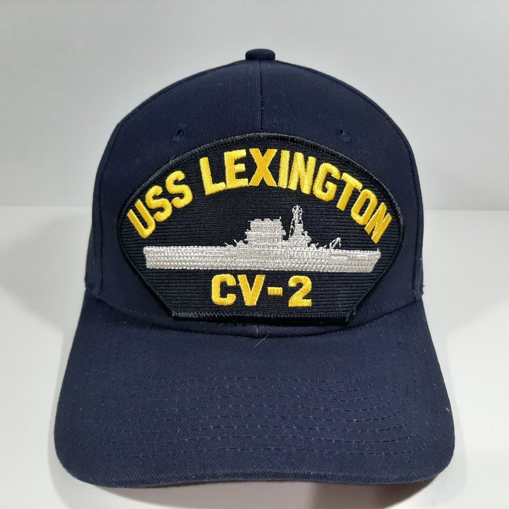 USS Lexington CV-2 Embroidered Patch Hat Baseball